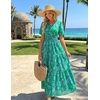 image:imageZESICA Womens 2026 Summer Floral Boho A Line Maxi DressesFloralgreen