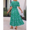 image:imageZESICA Womens 2026 Summer Floral Boho A Line Maxi DressesFloralgreen