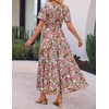 image:imageZESICA Womens 2026 Summer Floral Boho A Line Maxi DressesGreybrown