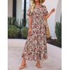 image:imageZESICA Womens 2026 Summer Floral Boho A Line Maxi DressesGreybrown