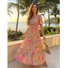 image:imageZESICA Womens 2026 Summer Floral Boho A Line Maxi DressesGreygreen