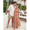 image:imageZESICA Womens 2026 Summer Floral Boho A Line Maxi DressesGreygreen