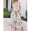 image:imageZESICA Womens 2026 Summer Floral Boho A Line Maxi DressesIvory