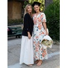 image:imageZESICA Womens 2026 Summer Floral Boho A Line Maxi DressesIvory