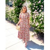 image:imageZESICA Womens 2026 Summer Floral Boho A Line Maxi DressesLightblue