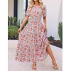 image:imageZESICA Womens 2026 Summer Floral Boho A Line Maxi DressesLightblue