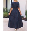 image:imageZESICA Womens 2026 Summer Floral Boho A Line Maxi DressesNavy