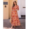image:imageZESICA Womens 2026 Summer Floral Boho A Line Maxi DressesOrange