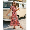 image:imageZESICA Womens 2026 Summer Floral Boho A Line Maxi DressesOrangered