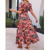 image:imageZESICA Womens 2026 Summer Floral Boho A Line Maxi DressesOrangered