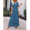 image:imageZESICA Womens 2026 Summer Floral Boho A Line Maxi DressesPeacockblue