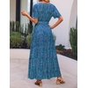 image:imageZESICA Womens 2026 Summer Floral Boho A Line Maxi DressesPeacockblue
