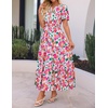 image:imageZESICA Womens 2026 Summer Floral Boho A Line Maxi DressesPink