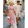 image:imageZESICA Womens 2026 Summer Floral Boho A Line Maxi DressesPink