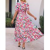 image:imageZESICA Womens 2026 Summer Floral Boho A Line Maxi DressesPink