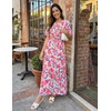 image:imageZESICA Womens 2026 Summer Floral Boho A Line Maxi DressesPink