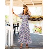 image:imageZESICA Womens 2026 Summer Floral Boho A Line Maxi DressesPurple