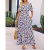 image:imageZESICA Womens 2026 Summer Floral Boho A Line Maxi DressesPurple