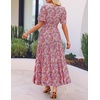 image:imageZESICA Womens 2026 Summer Floral Boho A Line Maxi DressesRed