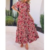 image:imageZESICA Womens 2026 Summer Floral Boho A Line Maxi DressesVintagepink