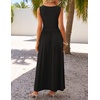 image:imageZESICA Womens 2026 Summer Sleeveless Pleated Maxi DressBlack