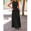 image:imageZESICA Womens 2026 Summer Sleeveless Pleated Maxi DressBlack