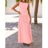 image:imageZESICA Womens 2026 Summer Sleeveless Pleated Maxi DressPink
