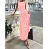 image:imageZESICA Womens 2026 Summer Sleeveless Pleated Maxi DressPink