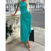 image:imageZESICA Womens 2026 Summer Sleeveless Pleated Maxi DressTurquoise