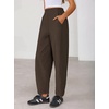 image:imageZESICA Womens Barrel Travel Pants with PocketsBrown