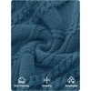 image:imageZESICA Womens Cable Knit Long Sleeve Oversized Sweaters Fall Pullover TopsDustyblue
