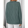 image:imageZESICA Womens Cable Knit Long Sleeve Oversized Sweaters Fall Pullover TopsDustygreen
