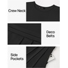 image:imageZESICA Womens Casual Summer 2026 Short Sleeve Maxi DressBlack