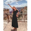 image:imageZESICA Womens Casual Summer 2026 Short Sleeve Maxi DressBlack