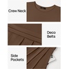 image:imageZESICA Womens Casual Summer 2026 Short Sleeve Maxi DressCoffee