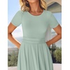 image:imageZESICA Womens Casual Summer 2026 Short Sleeve Maxi DressGreen
