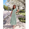image:imageZESICA Womens Casual Summer 2026 Short Sleeve Maxi DressGreen