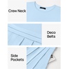 image:imageZESICA Womens Casual Summer 2026 Short Sleeve Maxi DressLight Blue