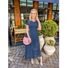 image:imageZESICA Womens Casual Summer 2026 Short Sleeve Maxi DressNavy