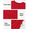 image:imageZESICA Womens Casual Summer 2026 Short Sleeve Maxi DressRed