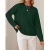 image:imageZESICA Womens Fall Bow Knot Oversized Sweaters Trendy Pullover TopsDark Green