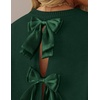 image:imageZESICA Womens Fall Bow Knot Oversized Sweaters Trendy Pullover TopsDark Green