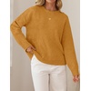image:imageZESICA Womens Fall Bow Knot Oversized Sweaters Trendy Pullover TopsMustard Yellow