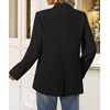 image:imageZESICA Womens Fall Business Casual Open Front Button BlazerBlack