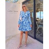 image:imageZESICA Womens Fall Floral Long Sleeve Wedding Guest Mini DressesBlue