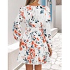 image:imageZESICA Womens Fall Floral Long Sleeve Wedding Guest Mini DressesIvory