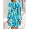 image:imageZESICA Womens Fall Floral Long Sleeve Wedding Guest Mini DressesLake