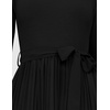 image:imageZESICA Womens Fall Long Sleeve Pleated Knit Sweater DressBlack