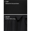 image:imageZESICA Womens Fall Long Sleeve Pleated Knit Sweater DressBlack