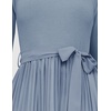 image:imageZESICA Womens Fall Long Sleeve Pleated Knit Sweater DressDusty Blue